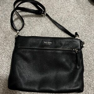 Kate Spade crossbody leather bag with pink interior